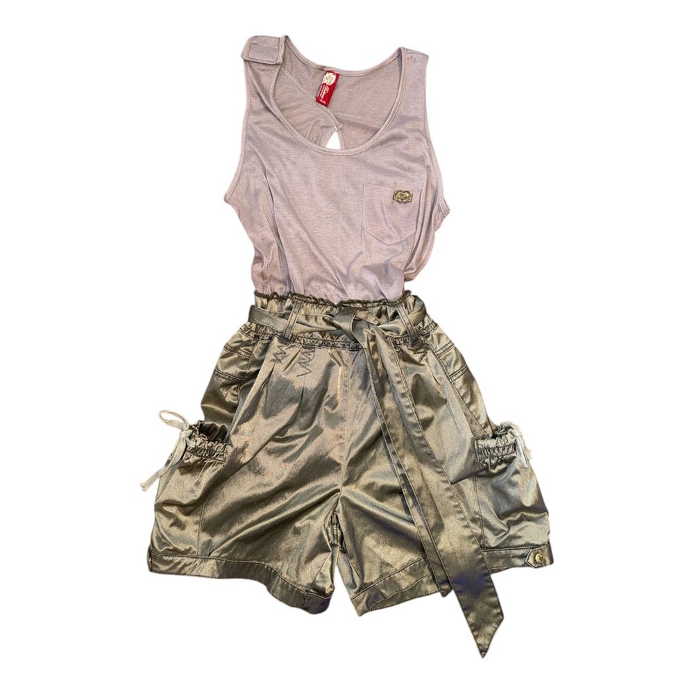 Rare Apple Bottoms Cargo Short Romper Size XL - Picture 1 of 5